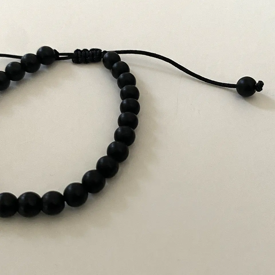 PULSERA MOSTACILLAS ONIX OPACO 2