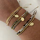 PULSERAS MIYUKI TRIPLE VIRGEN DE LOS RAYOS | ENCHAPE ORO - Miniatura 1