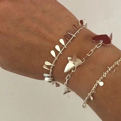 PULSERAS INDI | BAÑO PLATA