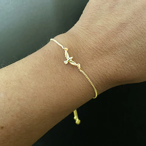 Pulsera Paloma Espíritu Santo | ENCHAPE ORO