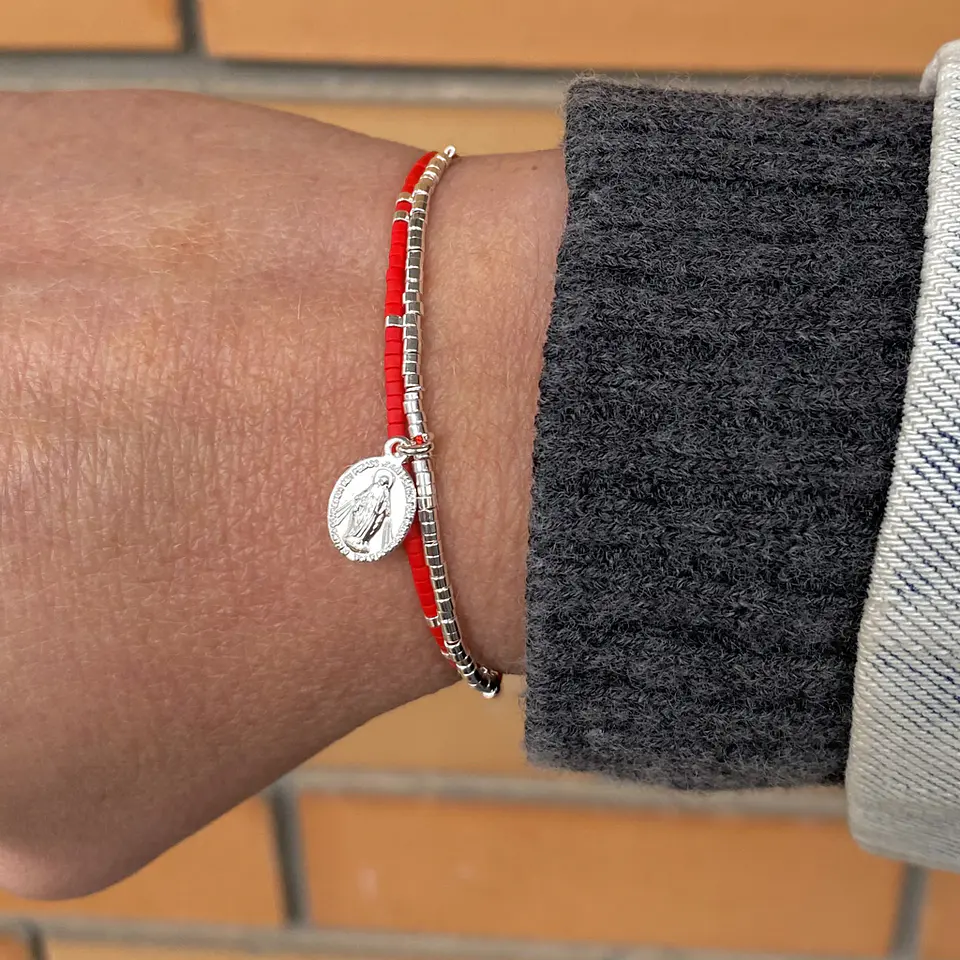 PULSERAS MIYUKI DOBLE VIRGEN DE LOS RAYOS | ENCHAPE ORO Y ENCHAPE PLATA 3