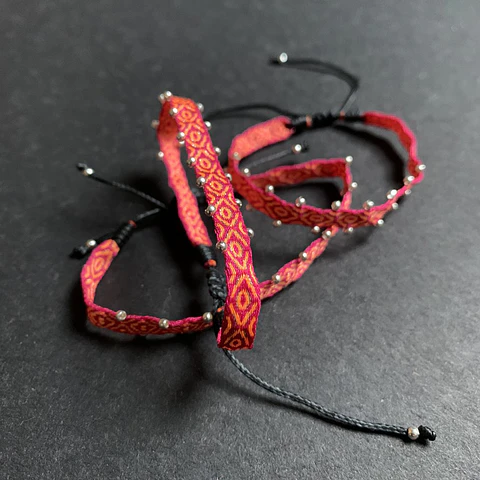 PULSERAS DE SEDA | PLATA