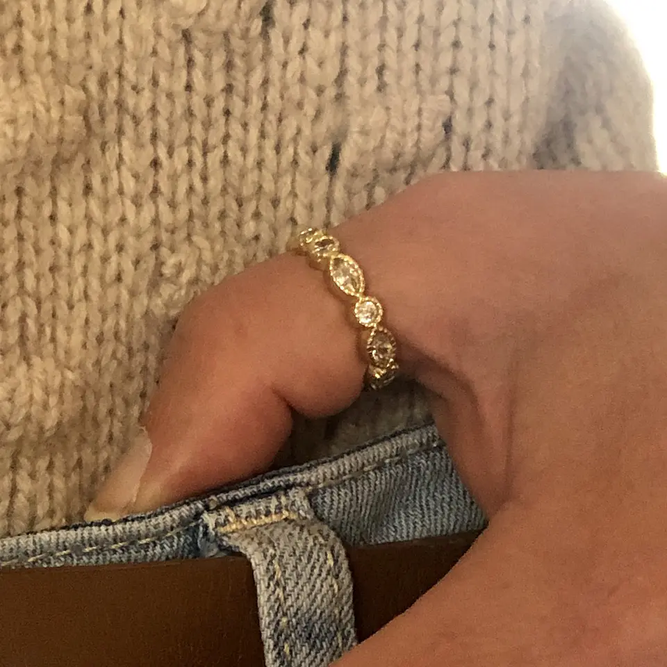 ANILLO GEO | ENCHAPE ORO 1