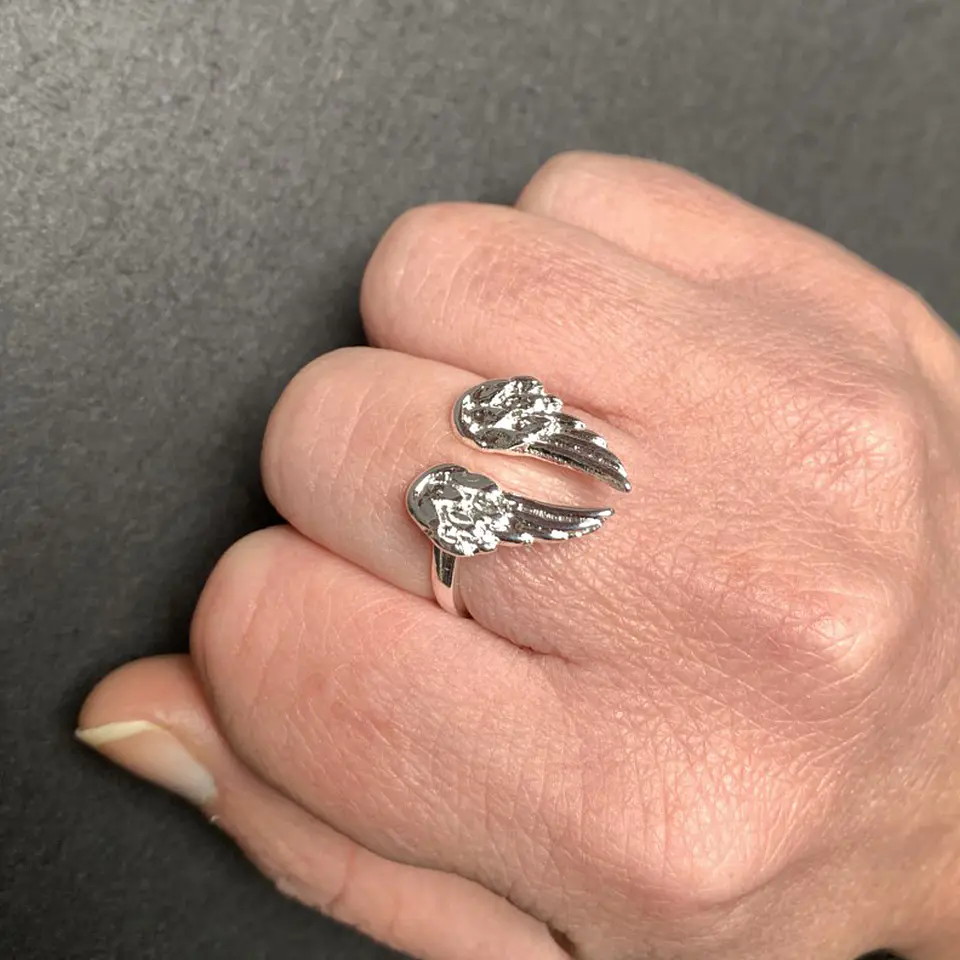 ANILLO ALAS | ENCHAPE PLATA 1