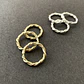 ANILLO TORCIDO | ENCHAPE ORO Y ENCHAPE PLATA - Miniatura 2