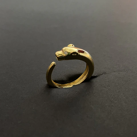 ANILLO FELINO | ENCHAPE ORO