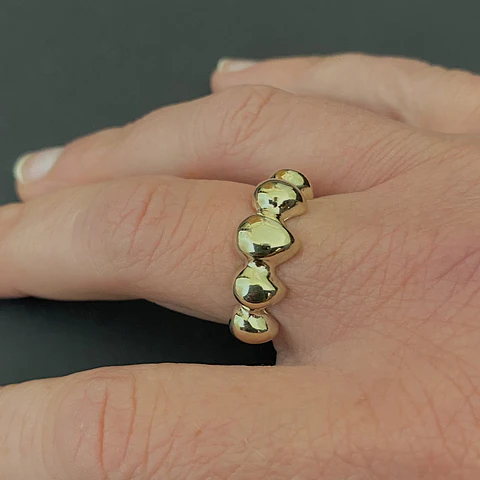Anillo wave | ENCHAPE ORO