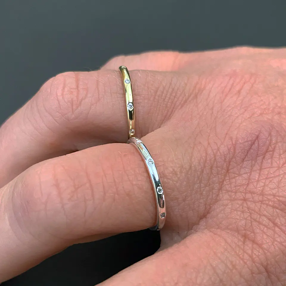 Anillo circones SLIM | ENCHAPE ORO Y ENCHAPE PLATA 1