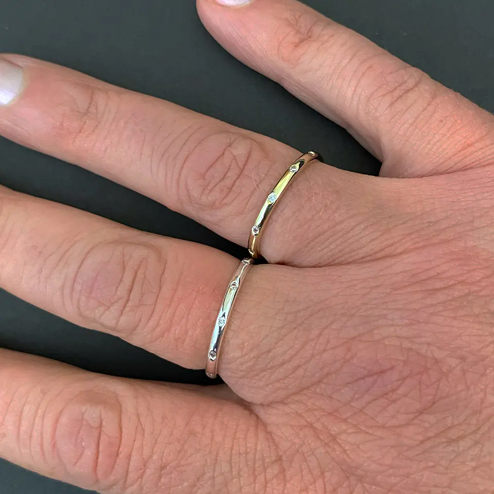 Anillo circones SLIM | ENCHAPE ORO Y ENCHAPE PLATA 2