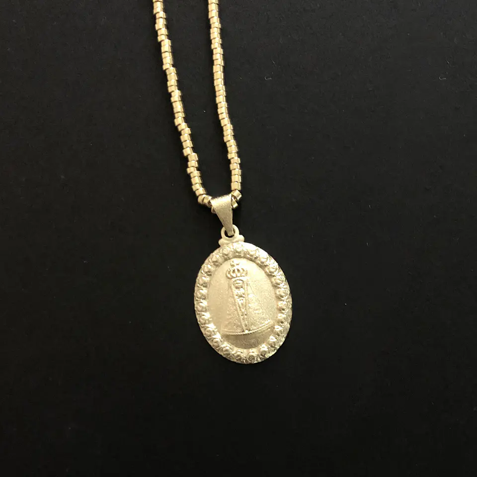 COLGANTE VIRGEN DE LA DULCE ESPERA | BAÑO ORO Y BAÑO PLATA 3