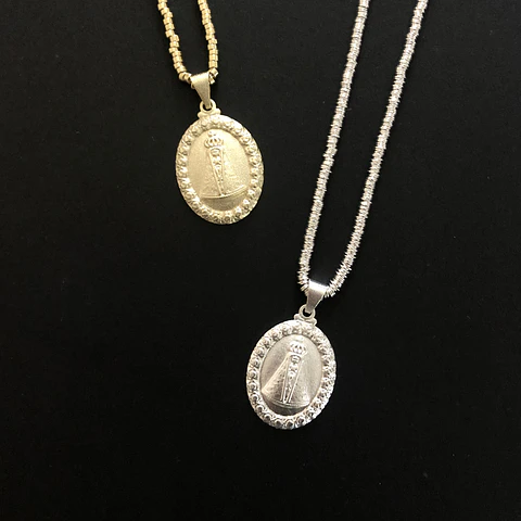 COLGANTE VIRGEN DE LA DULCE ESPERA | BAÑO ORO Y BAÑO PLATA