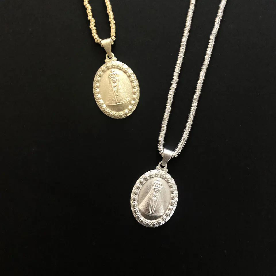 COLGANTE VIRGEN DE LA DULCE ESPERA | BAÑO ORO Y BAÑO PLATA 1
