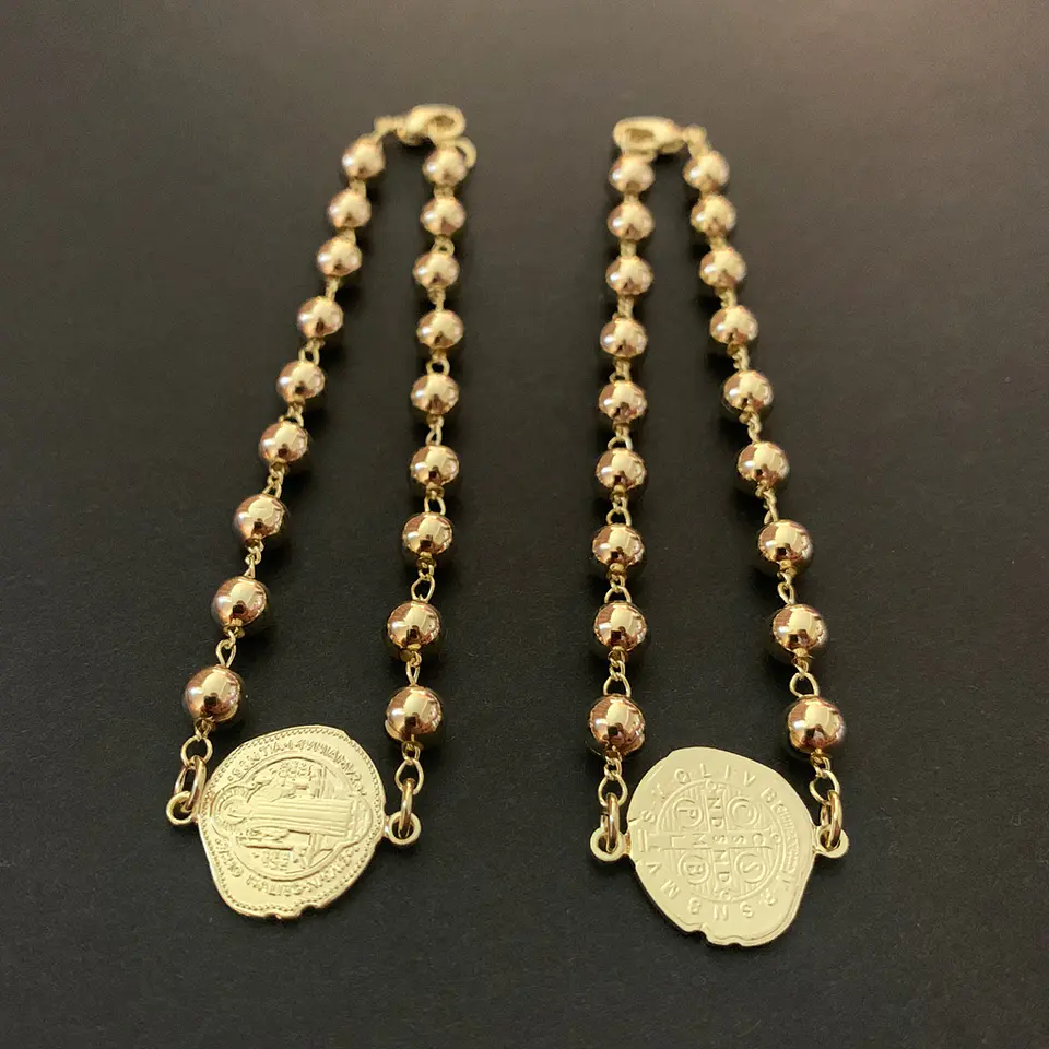 PULSERA SAN BENITO | BAÑO ORO 1