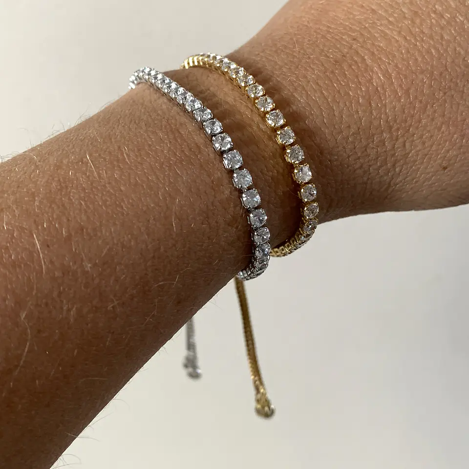 PULSERAS STRASS | BAÑO ORO Y BAÑO PLATA 1