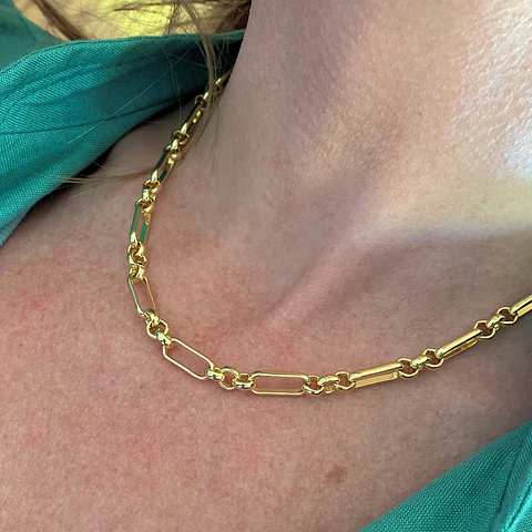 COLLARES CADENAS LOURDES | BAÑO ORO
