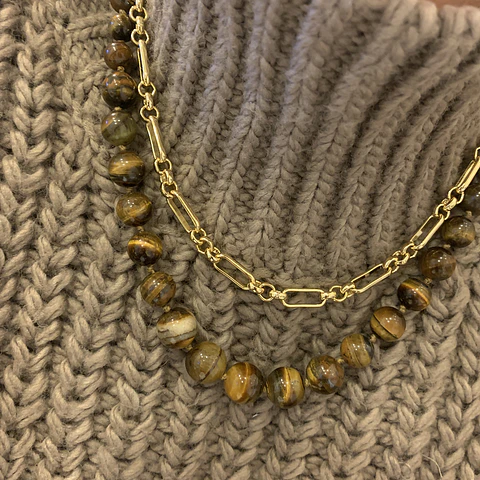 COLLARES CADENAS LOURDES | BAÑO ORO