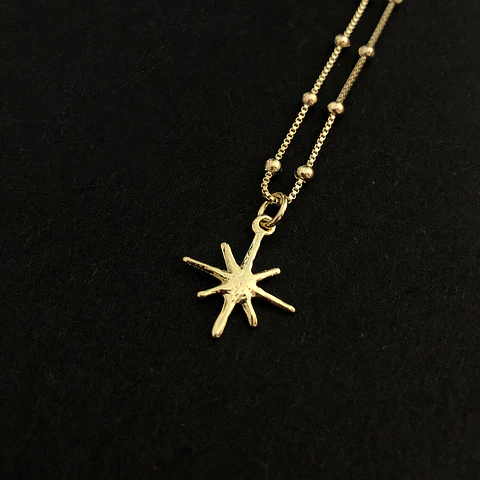 COLGANTE ESTRELLA GUÍA | BAÑO ORO