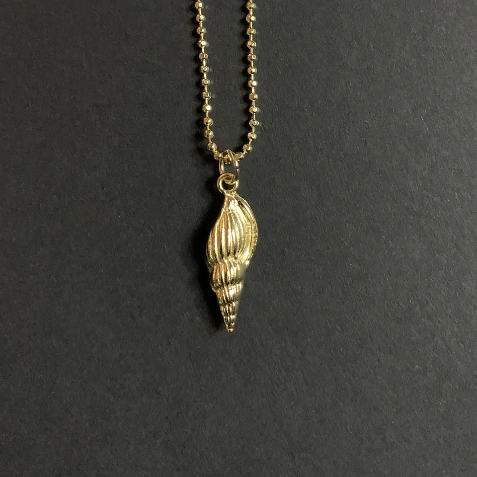 COLGANTE CARACOL | BAÑO ORO 1