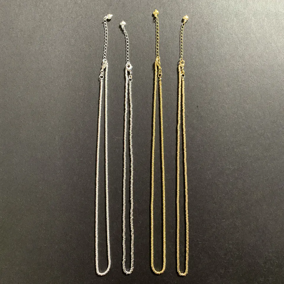 COLLARES CADENAS MOSTACILLAS | BAÑO ORO Y BAÑO PLATA 2
