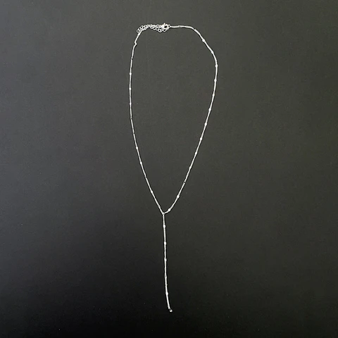COLLAR CASCADA CRISP | BAÑO PLATA