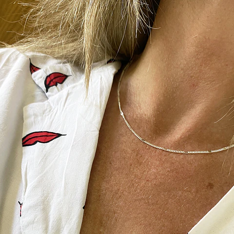 COLLAR CADENA CRISP | BAÑO PLATA