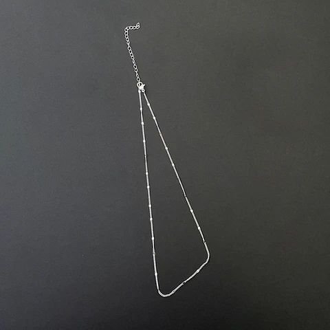 COLLAR CADENA CRISP | BAÑO PLATA
