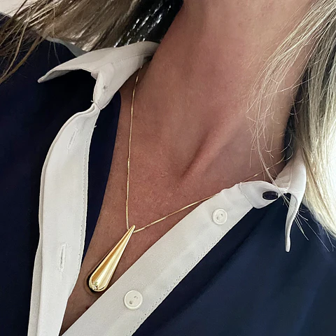 COLLAR PÉNDULO | BAÑO ORO