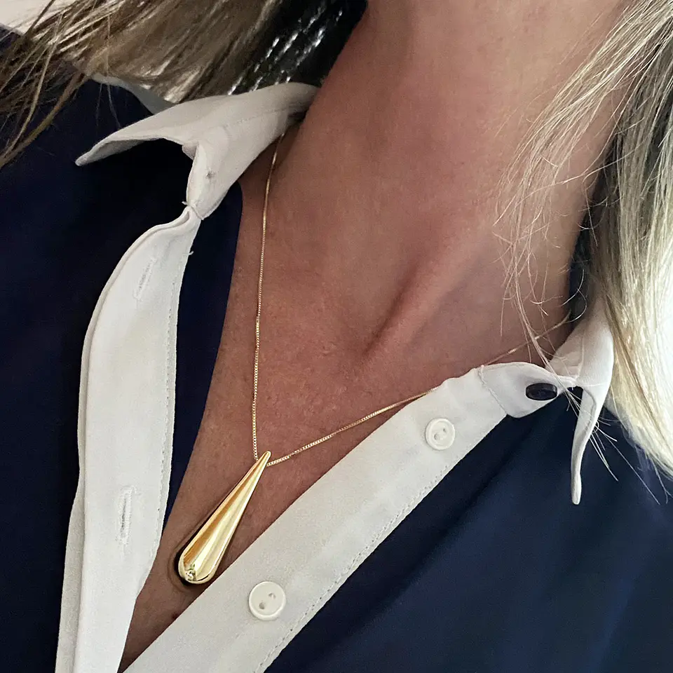 COLLAR PÉNDULO | BAÑO ORO 1
