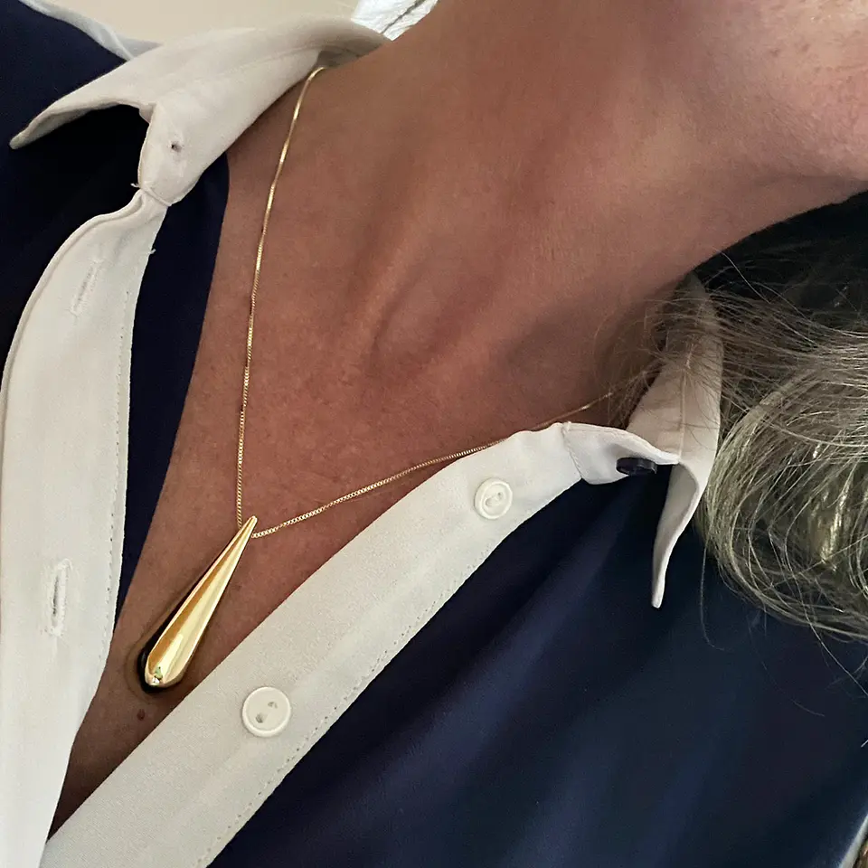 COLLAR PÉNDULO | BAÑO ORO 3