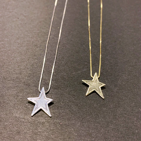 COLLARES ESTRELLA FUGAZ | BAÑO ORO Y BAÑO PLATA