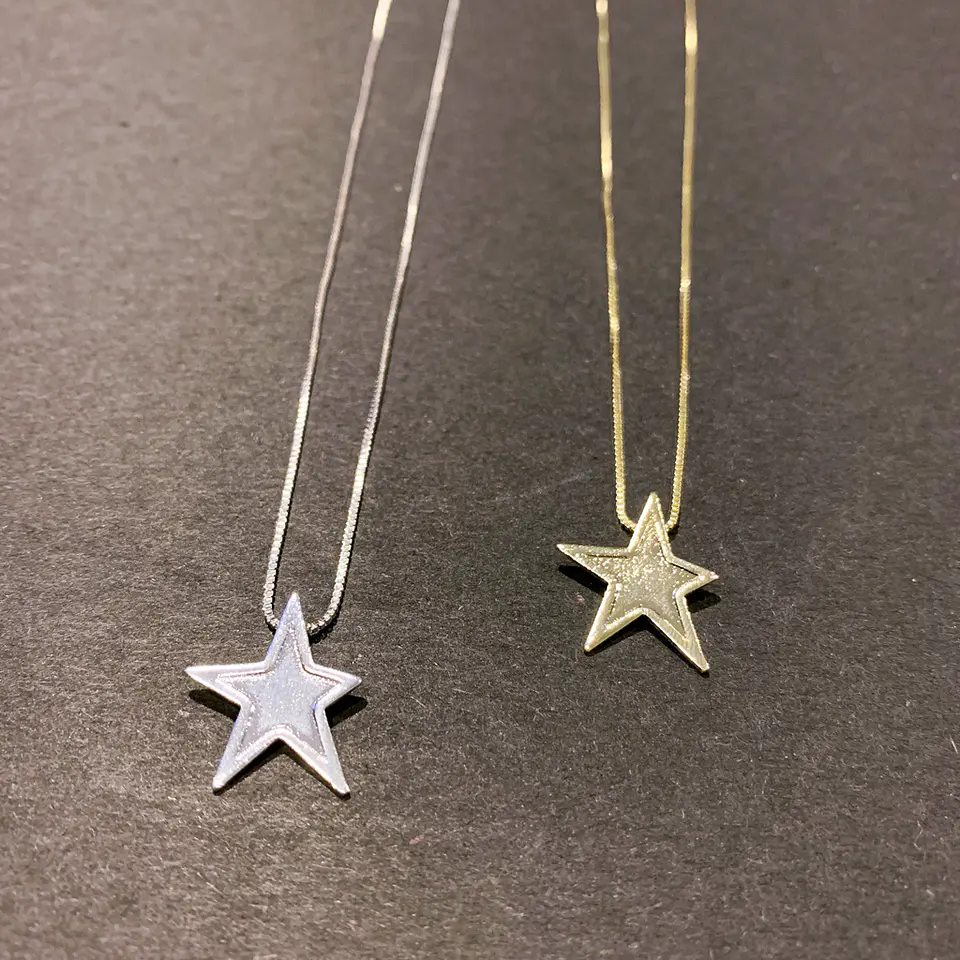 COLLARES ESTRELLA FUGAZ | BAÑO ORO Y BAÑO PLATA 1