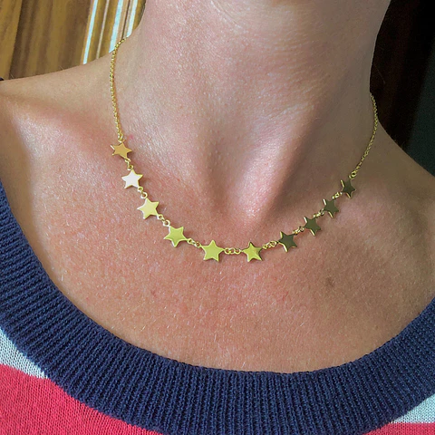 COLLARES ESTRELLAS | BAÑO ORO Y BAÑO PLATA