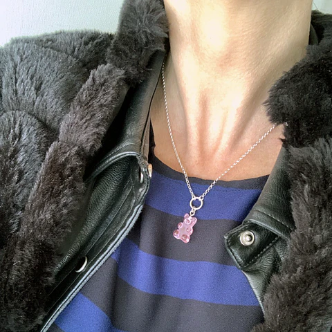 COLLARES GUMMY BEAR | PLATA