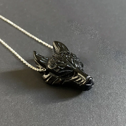 COLLAR LOBA | PLATA