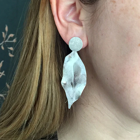 AROS HOJA | BAÑO PLATA