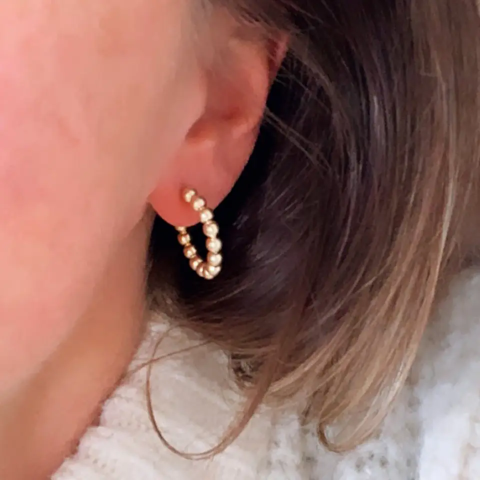 AROS ARGOLLA BOLITAS | BAÑO ORO Y BAÑO PLATA 2