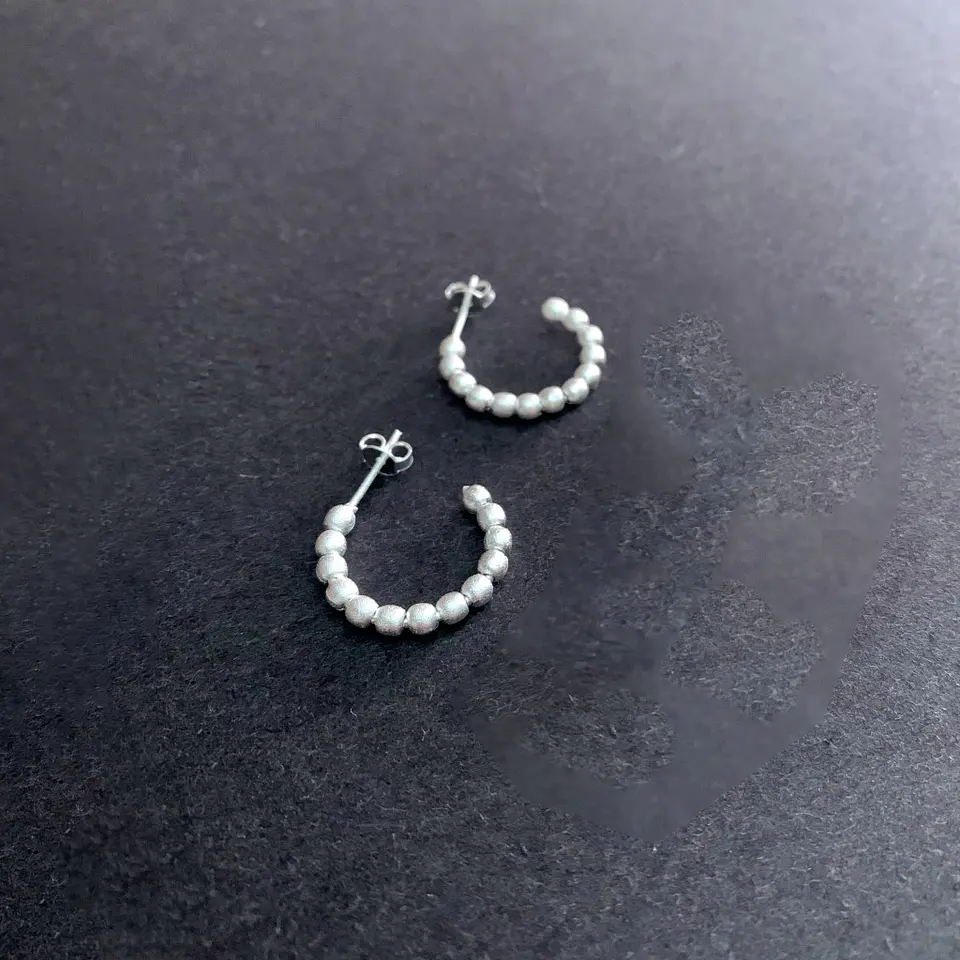 AROS ARGOLLA BOLITAS | BAÑO ORO Y BAÑO PLATA 3