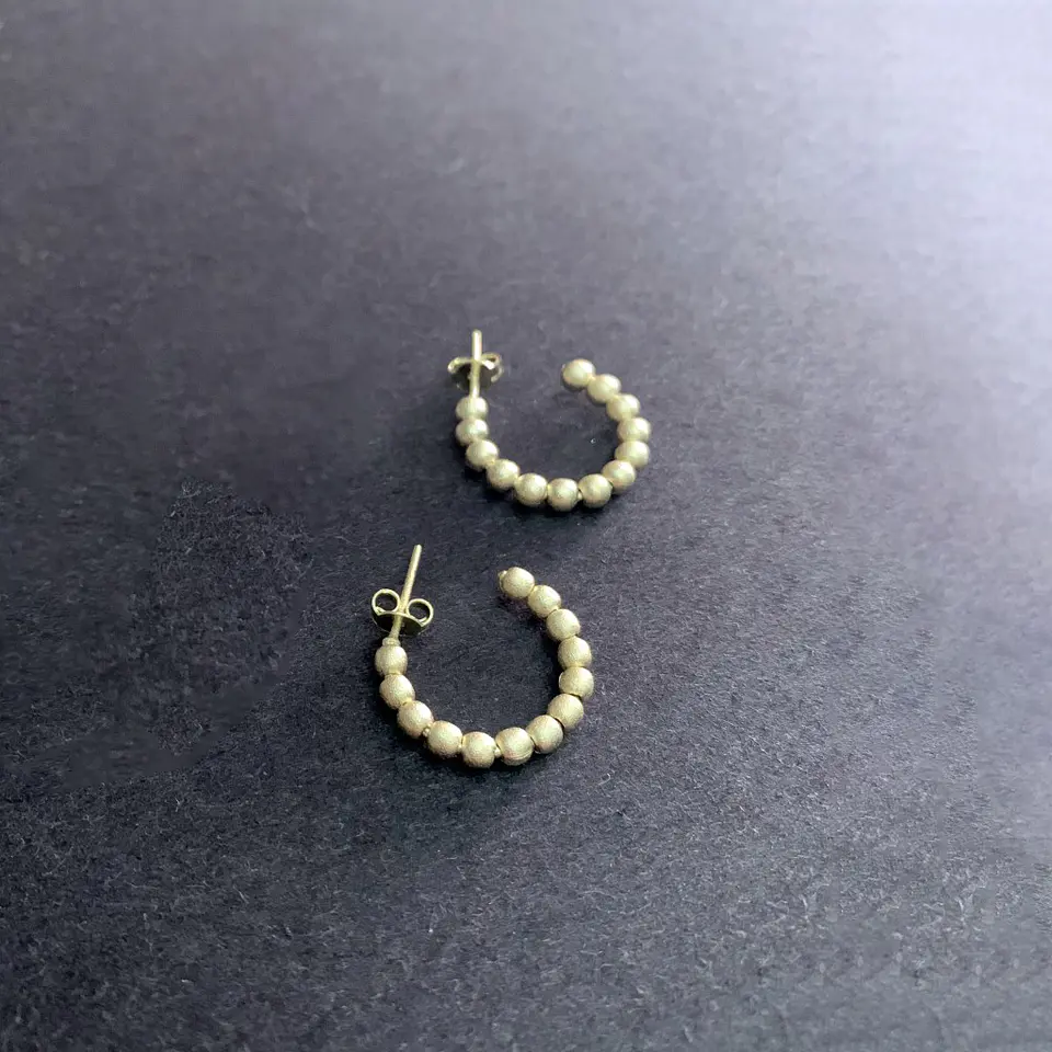 AROS ARGOLLA BOLITAS | BAÑO ORO Y BAÑO PLATA 4