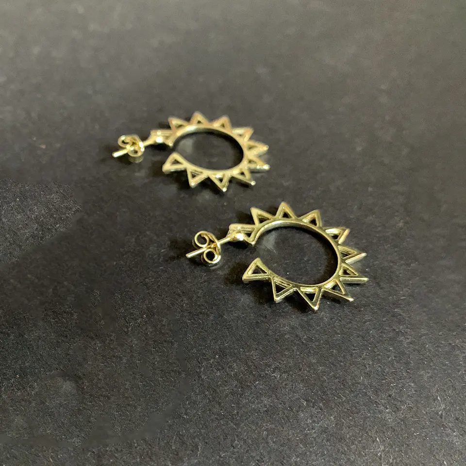 AROS ARGOLLA SOL | BAÑO ORO Y BAÑO PLATA 3