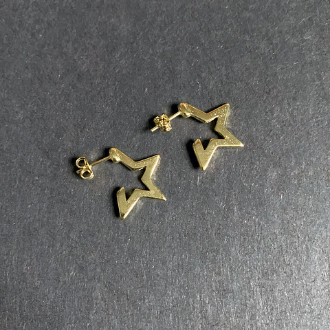 AROS ARGOLLA STAR | BAÑO ORO