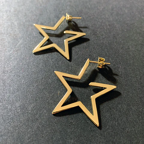 AROS ARGOLLA STAR | BAÑO ORO