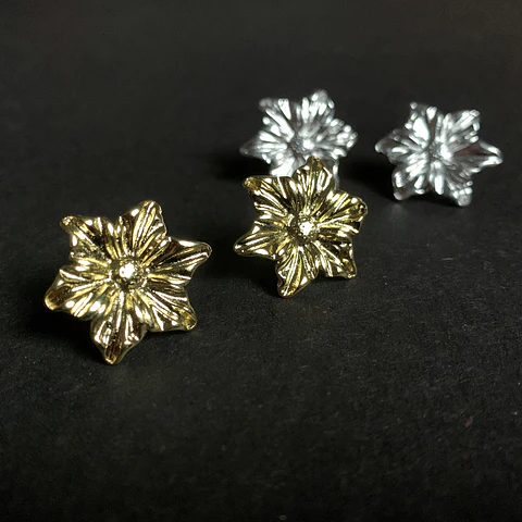 AROS FLOR | BAÑO ORO Y BAÑO PLATA