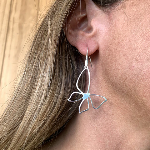 AROS MARIPOSA CALADA | BAÑO ORO Y BAÑO PLATA