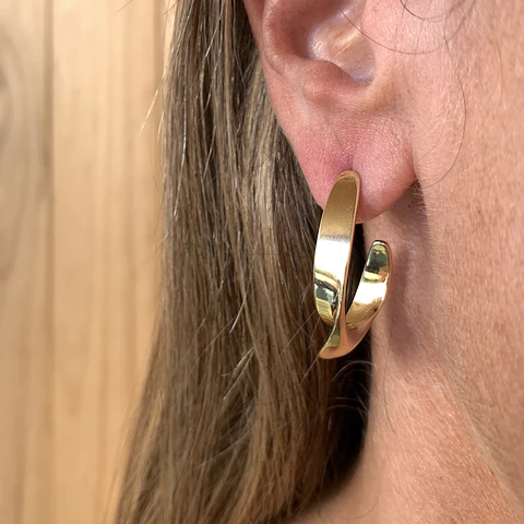 AROS ARGOLLA TWIST | BAÑO ORO Y BAÑO PLATA