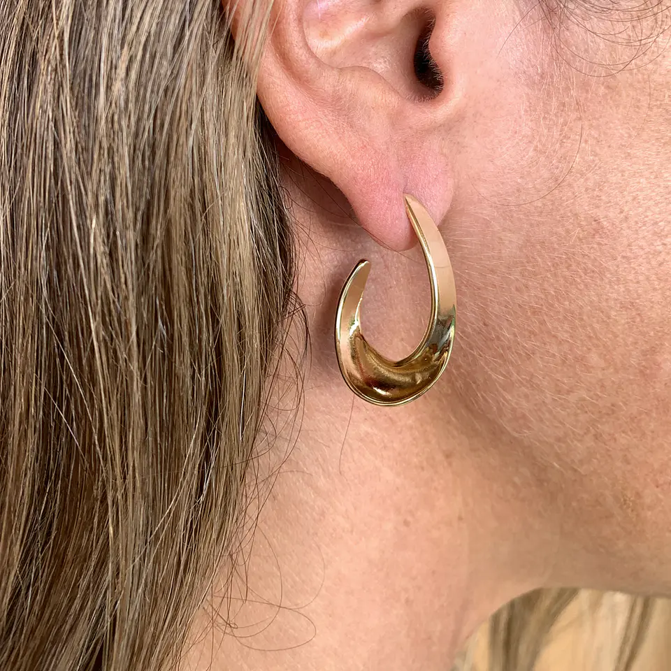 AROS ARGOLLA TWIST | BAÑO ORO Y BAÑO PLATA 2