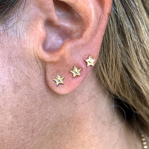 AROS ESTRELLA DE HONOR | BAÑO ORO Y BAÑO PLATA