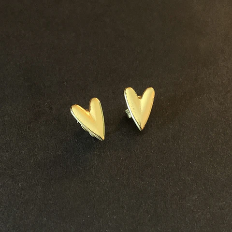 AROS CORAZÓN S | BAÑO ORO Y BAÑO PLATA