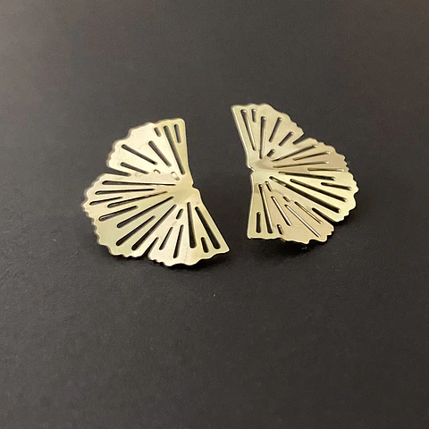 AROS MEDIA FLOR | BAÑO ORO Y BAÑO PLATA