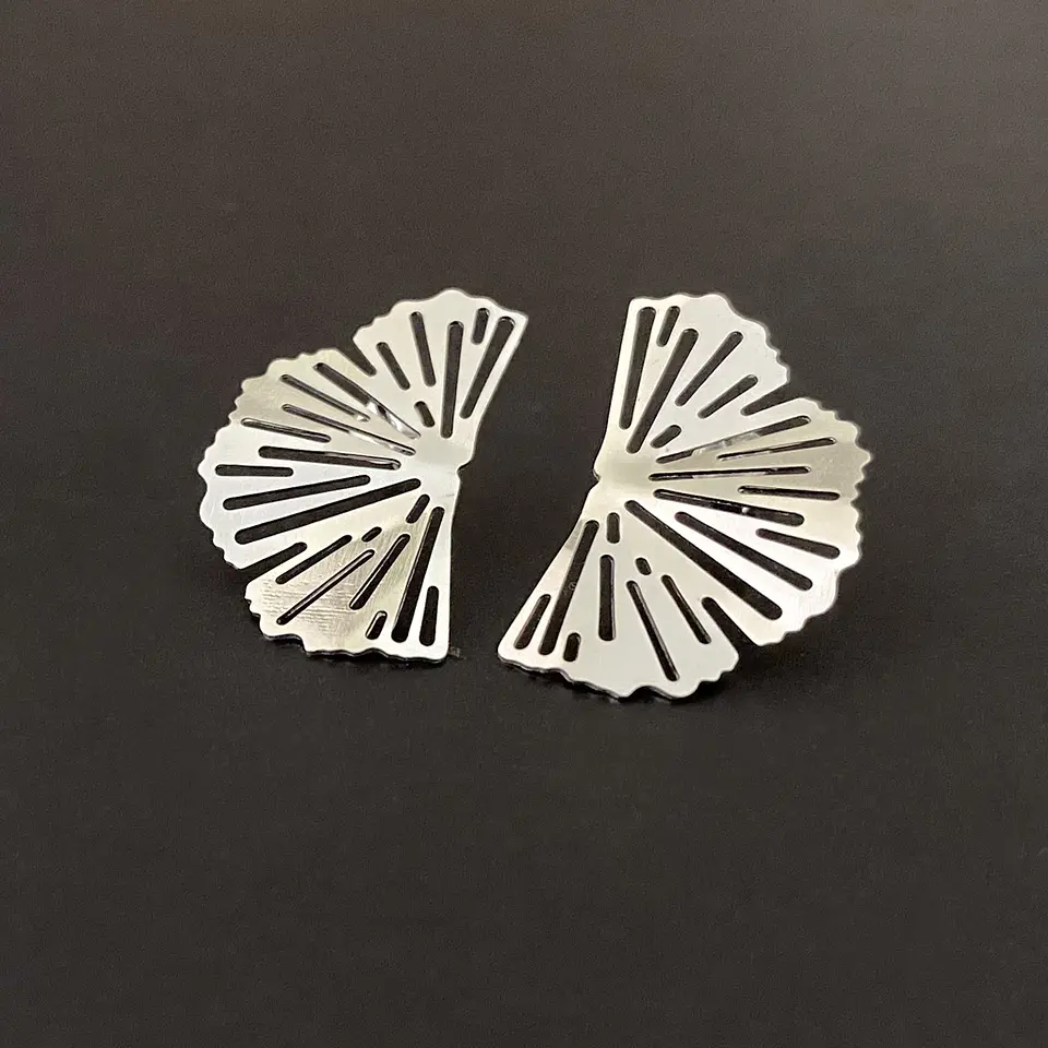 AROS MEDIA FLOR | BAÑO ORO Y BAÑO PLATA 3