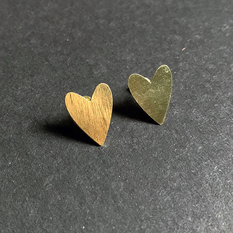 AROS CORAZÓN M | BAÑO ORO Y BAÑO PLATA